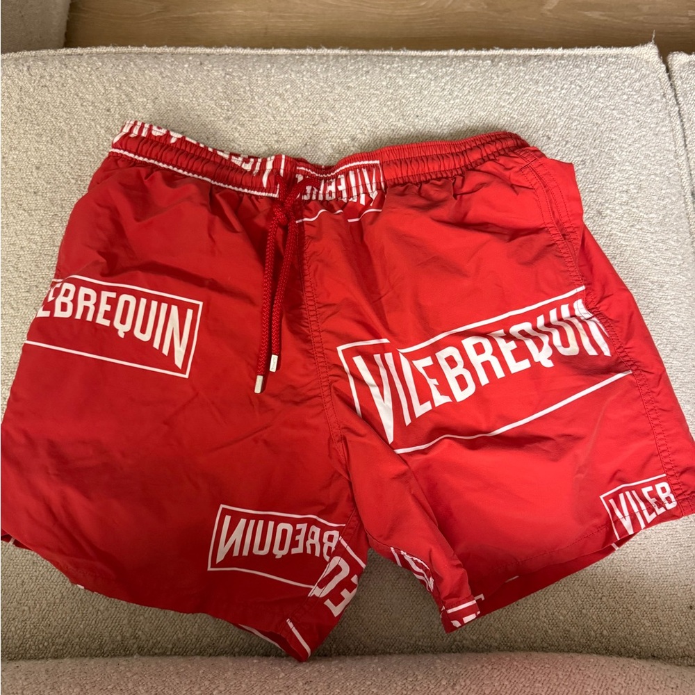 Vilebrequin Bold Red Swim Trunks